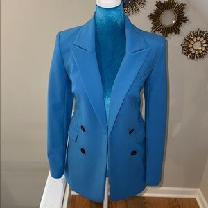 Express Sky Blue Double Breasted Blazer Sz 0